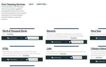 Pool Cleaning Services (screenshot desktop)