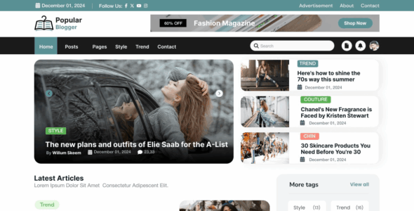 Popular Blogger (WordPress)
