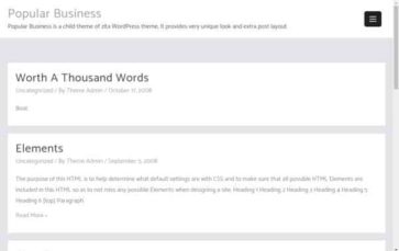 Popular Business (screenshot desktop)