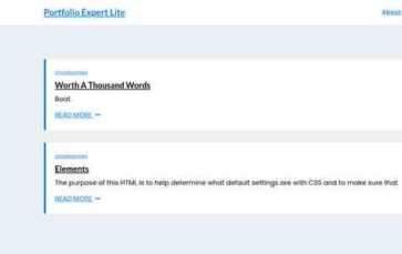 Portfolio Expert Lite (screenshot desktop)