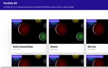 Portfolio Kit (screenshot desktop)