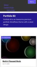 Portfolio Kit (screenshot mobile)