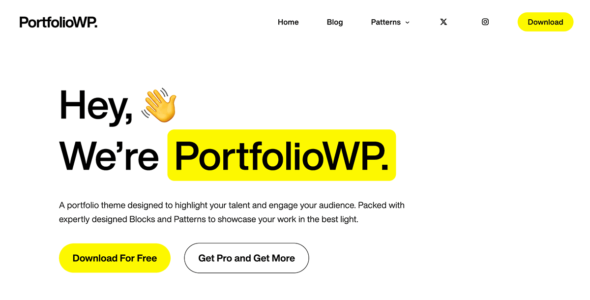 Portfolio WP (WordPress)