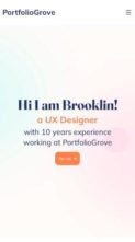 PortfolioGrove (screenshot mobile)