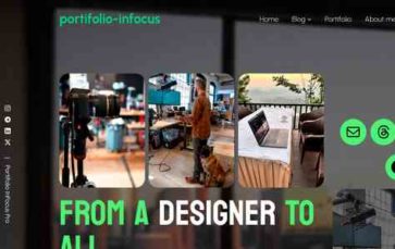 Portifolio inFocus (screenshot desktop)