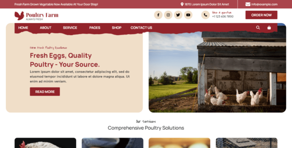 Poultry Farm (WordPress)