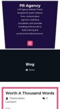 PR Agency (Unitythemes) - (screenshot mobile)