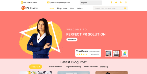 PR Services (WordPress)