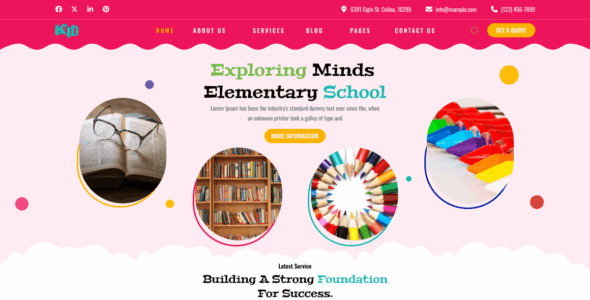 Preschool Classes (WordPress)