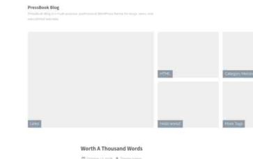 PressBook Blog (screenshot desktop)