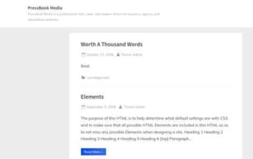 PressBook Media (screenshot desktop)