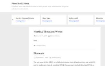 PressBook News (screenshot desktop)