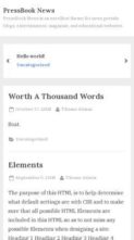PressBook News (screenshot mobile)