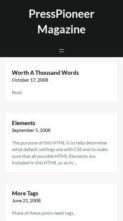 PressPioneer Magazine (screenshot mobile)