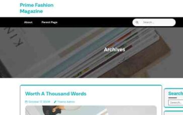 Prime Fashion Magazine (screenshot desktop)