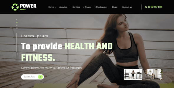 Prime Fitness Gym (WordPress)
