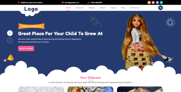 Prime Playschool Classes (WordPress)