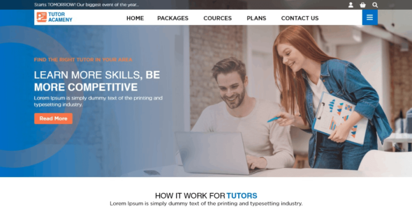 Prime Tutor Academy (WordPress)