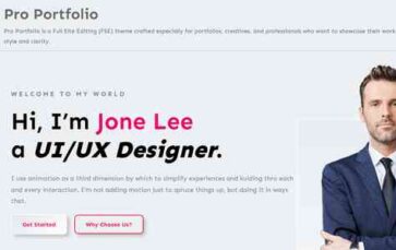 Pro Portfolio (screenshot desktop)