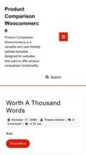 Product Comparison Woocommerce (screenshot mobile)