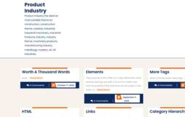 Product Industry (screenshot desktop)