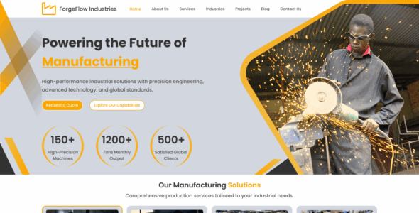 Product Manufacturing (WordPress)
