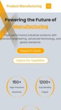 Product Manufacturing (screenshot mobile)