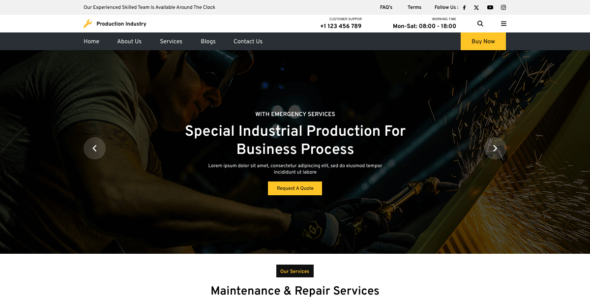 Production Industry (WordPress)