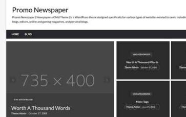 Promo Newspaper (screenshot desktop)