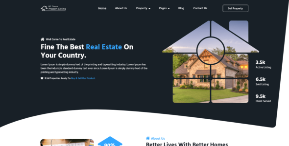 Property Listing Elementor (WordPress)