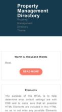 Property Management Directory (screenshot mobile)