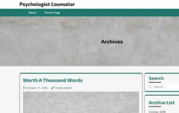 Psychologist Counselor (screenshot desktop)