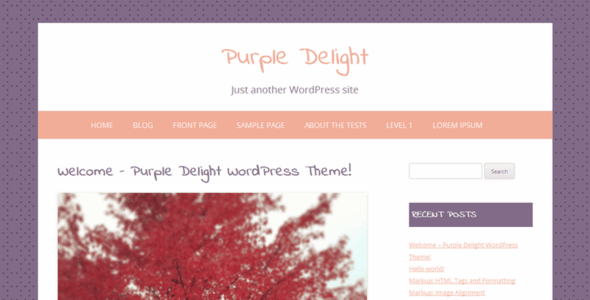 Purple Delight (WordPress)
