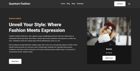 QuantumFashion (WordPress)