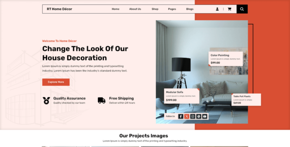 Radiant Home Decor (WordPress)