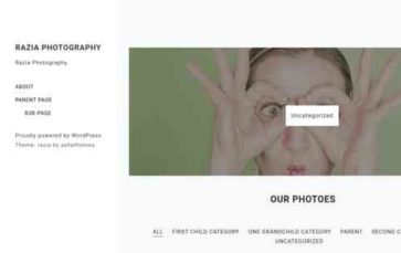 Razia Photography (screenshot desktop)