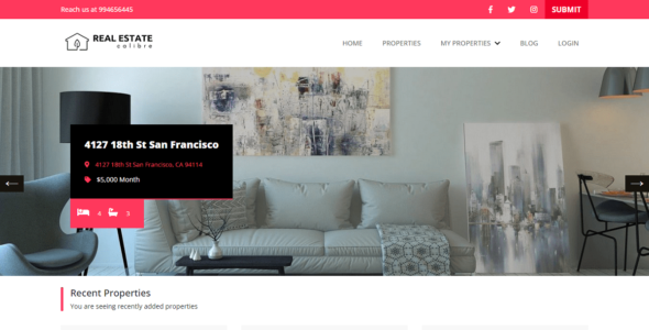 Real Estate Calibre (WordPress)