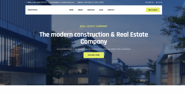 Real Estate Company (WordPress)