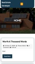 Real Estate Developer (screenshot mobile)
