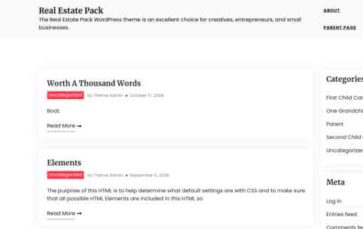 Real Estate Pack (screenshot desktop)