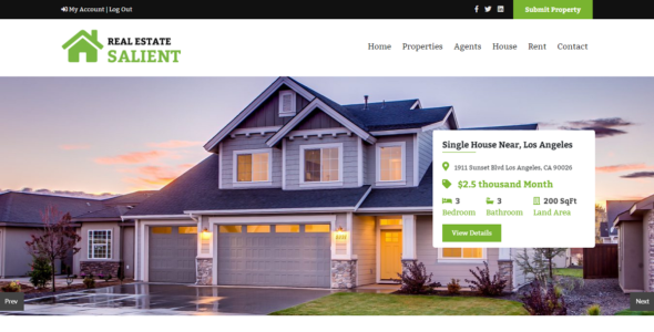 Real Estate Salient (WordPress)