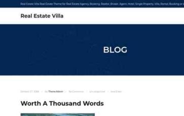 Real Estate Villa (screenshot desktop)