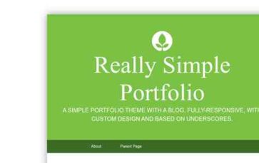 Really Simple Portfolio (screenshot desktop)
