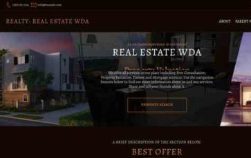 Realty: Real Estate WDA (screenshot desktop)