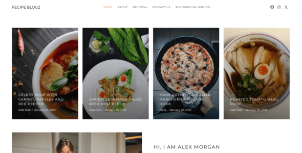 Recipe Blogz (WordPress)