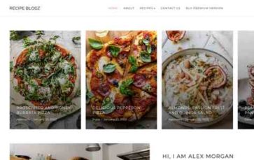 Recipe Blogz (screenshot desktop)