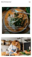 Recipe Blogz (screenshot mobile)