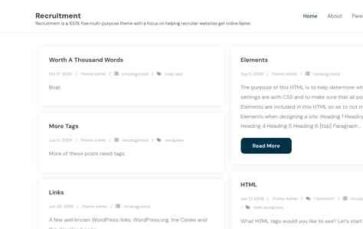Recruitment (WeSellTalent) - (screenshot desktop)