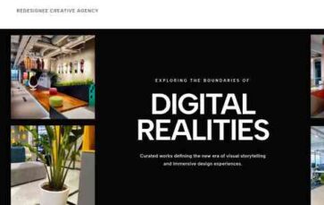 Redesignee Creative Agency (screenshot desktop)
