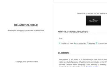 Relational Child (screenshot desktop)